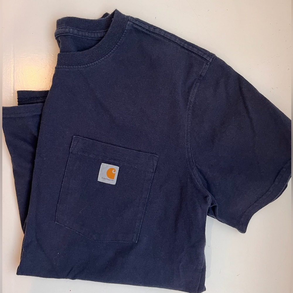 Carhartt navy blue tee